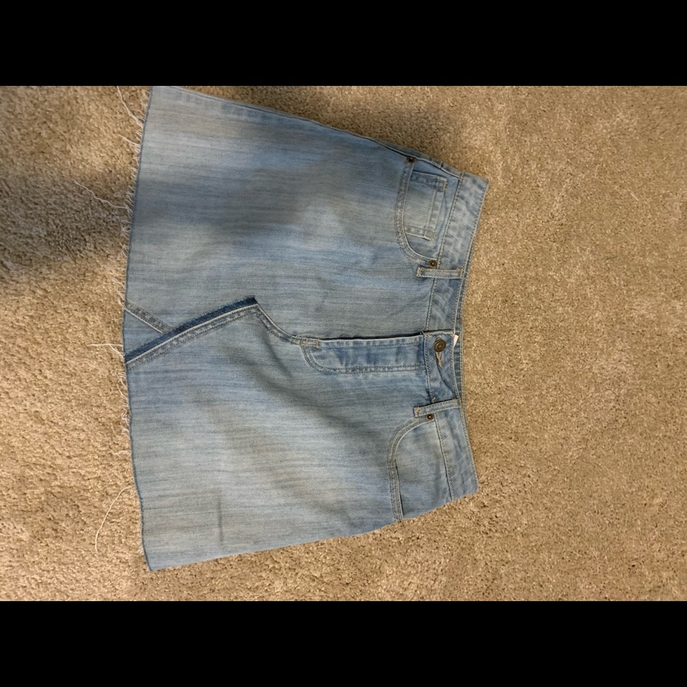 Jean shorts skirts